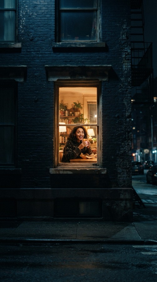 The freeze: a still from the example video.